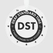 Deaf Standard Time Ornament (achterkant)