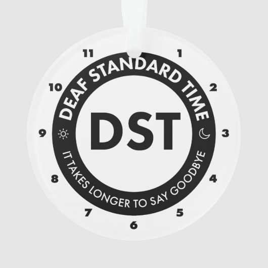 Deaf Standard Time Ornament (achterkant)