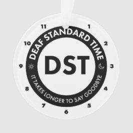 Deaf Standard Time Ornament