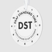 Deaf Standard Time Ornament (voorkant)