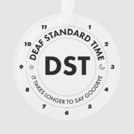 Deaf Standard Time Ornament