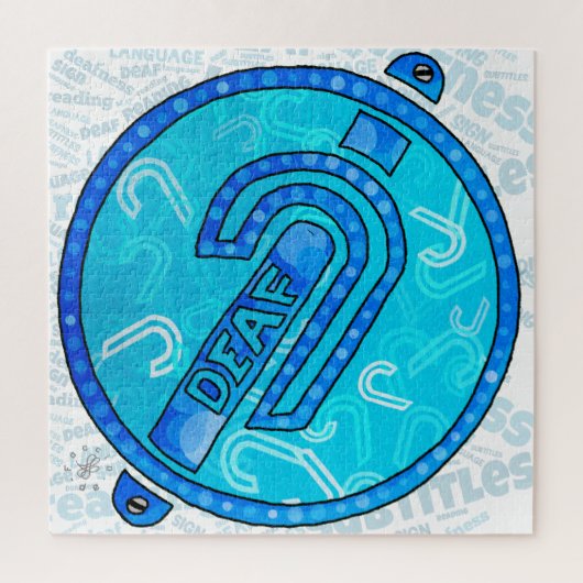Deaf Symbol English Legpuzzel (Verticaal)