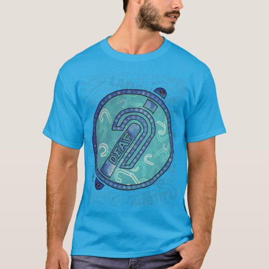 Deaf Symbol English T-shirt (Voorkant)