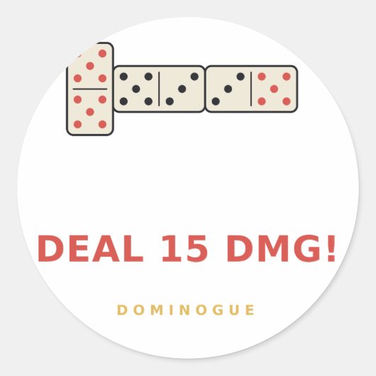 Deal 15 Dmg! Sticker (Voorkant)