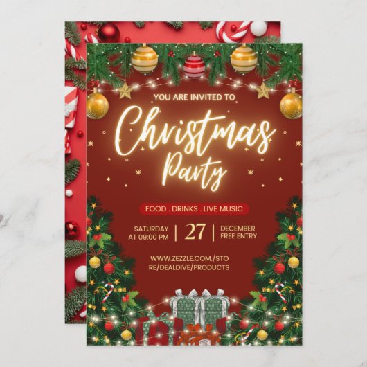 "Deal Dive - Unieke aangepaste geschenken & feeste Kaart (Voorkant / Achterkant)