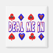 Deal me in kaarten spelen magneet (Voorkant)