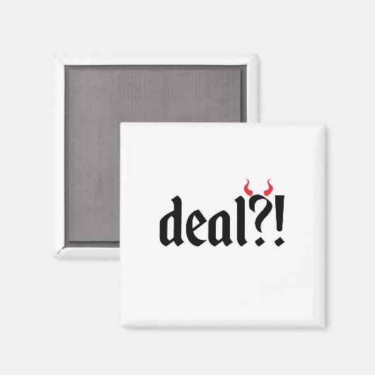deal met duivel magneet (Voorkant / Achterkant)