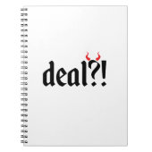 deal met duivel notitieboek (Voorkant)