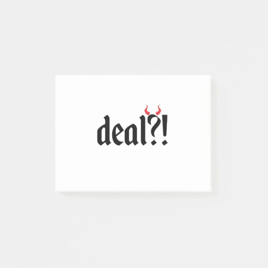 deal met duivel post-it® notes (Voorkant)