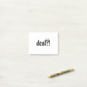 deal met duivel post-it® notes (Op bureau)