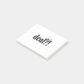 deal met duivel post-it® notes (Schuin)