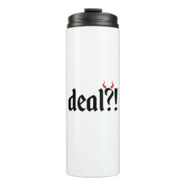 deal met duivel thermosbeker