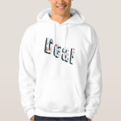 Deal, Poker Logo, Mannen Witte Hoodie (Voorkant)