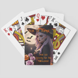 Deal Uit Hekserige Halloween Feestspelletjes Nacht Pokerkaarten