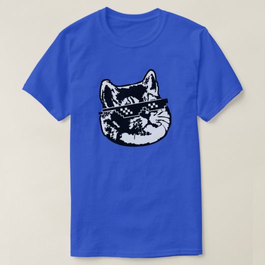 Deal with It Cat Meme Grappig Overhemd T-shirt (Design voorkant)