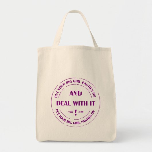 deal with pressure tote bag (Voorkant)