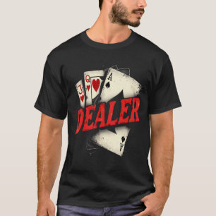 Dealer Speelkaarten Poker T-shirt
