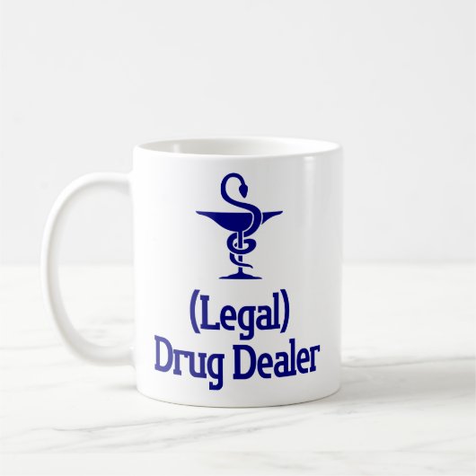 Dealer van geneesmiddelen - Funny Pharmacist Gift Koffiemok (Links)