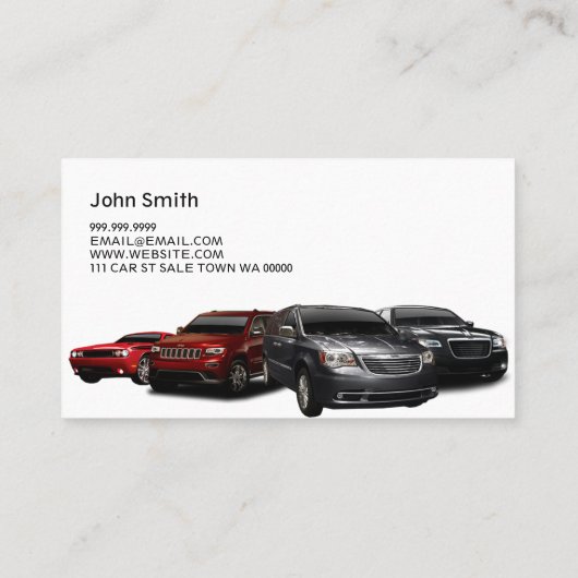 Dealership Visitekaartje (Achterkant)