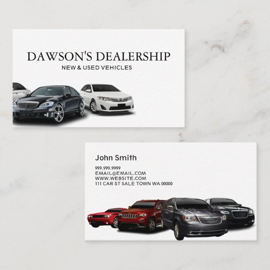 Dealership Visitekaartje (Voorkant / Achterkant)