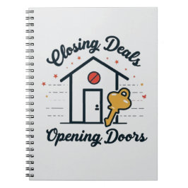 Deals sluiten, deuren openen Realtor Notitieboek