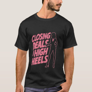 Deals sluiten op hoge hakken ----- t-shirt