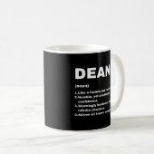 Dean aangepaste naamdefinitie koffiemok (Voorkant rechts)
