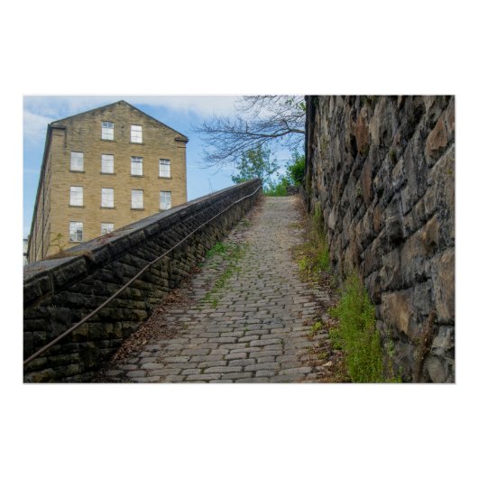 Dean Clough Cobblestone Climb - Brandt's Spirit Perfect Poster (Voorkant)