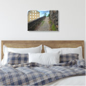 Dean Clough Cobblestone Climb - Geest van Brandt Canvas Afdruk (Insitu (Slaapkamer))