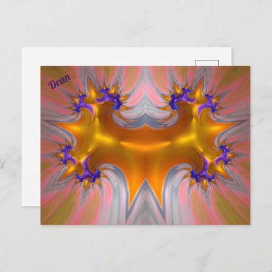DEAN ~ JESTER ~ 3D Fractal Design Pattern ~ Briefkaart (Voorkant / Achterkant)