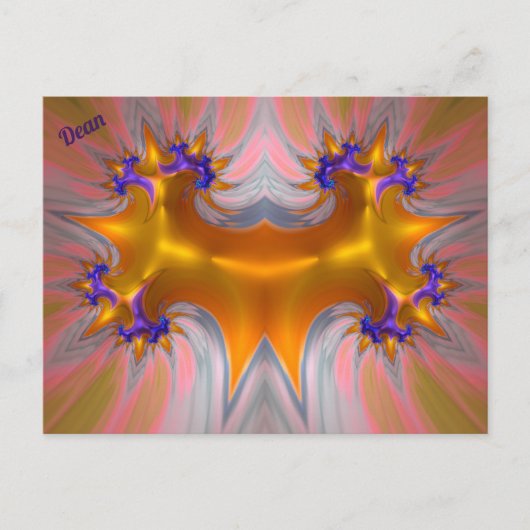 DEAN ~ JESTER ~ 3D Fractal Design Pattern ~ Briefkaart (Voorkant)