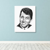 Dean Martin Canvas Afdruk (Insitu (Houten vloer))