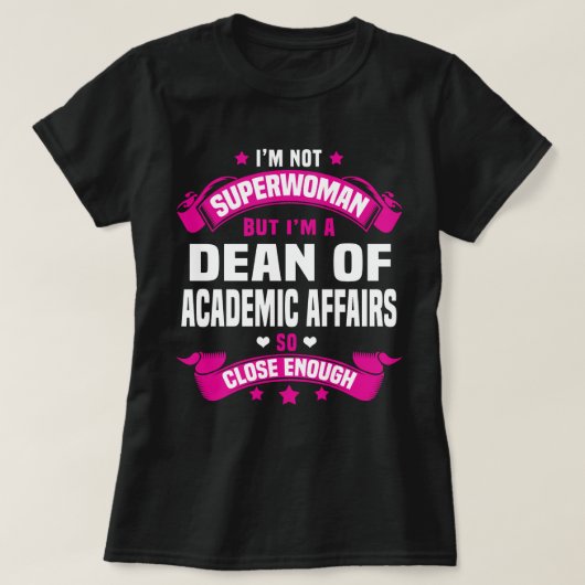 Dean of Academic Affairs T-shirt (Design voorkant)