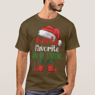 Dean of Students Santa Favorite Claus Kerstmis fu T-shirt