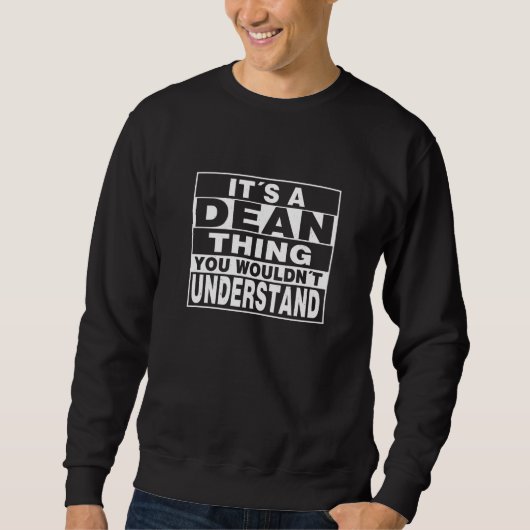 DEAN Surname - Speciaal cadeau Trui (Voorkant)