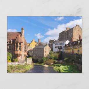 Dean Village, Edinburgh, Schotland Briefkaart