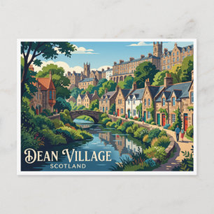Dean Village Edinburgh Schotland Briefkaart