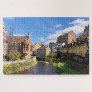 Dean Village, Edinburgh, Schotland Legpuzzel