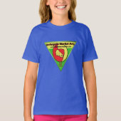 DeAngelis Martial Arts Girls Blue Shirt (Voorkant)