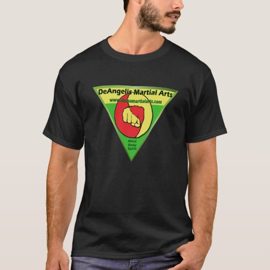 DeAngelis Martial Arts Green Tshirt (Voorkant)