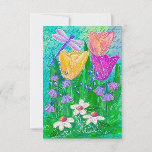 Deanna Day blanco bloemkaart (Voorkant)
