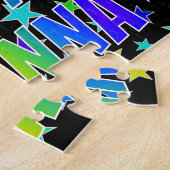 "DEANNA" Voornaam, geun "HAPPY BIRTHDAY" Legpuzzel (Zijkant)