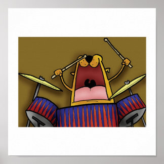 Deano speelt de Drums Poster