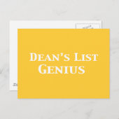 Dean's List Genius Gifts Briefkaart (Voorkant / Achterkant)