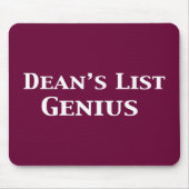 Dean's List Genius Gifts Muismat (Voorkant)