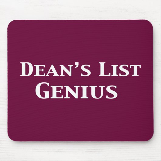 Dean's List Genius Gifts Muismat (Voorkant)
