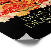 Dear 2024 Dragon Im Ready Chinese New Year Sayings Poster (Hoek)