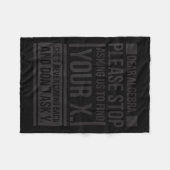 Dear Algebra Find X Ask Y Funny Math Saying Nerd Q Fleece Deken (Voorkant (Horizontaal))