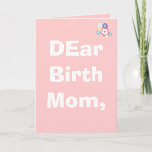 DEar Birth Mam, Gepersonaliseerd Feestdagen Kaart
