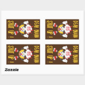 DEAR BRAIN...FFS SCHUT omhoog! Rechthoekige Sticker (Vel)